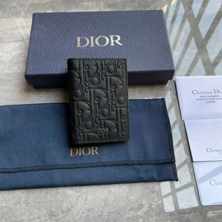 디올 오블리크 로고 엠보 오거나이저 지갑