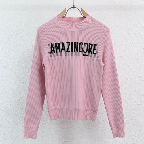 어메이징크리 프론트 로고 여성 니트(2color)