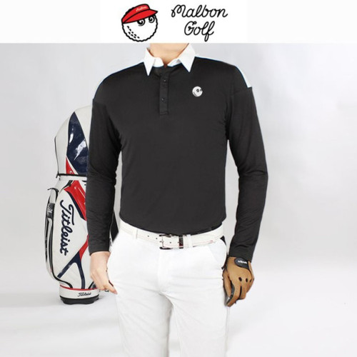 말본 남성 볼자수 스판 카라티(3color)