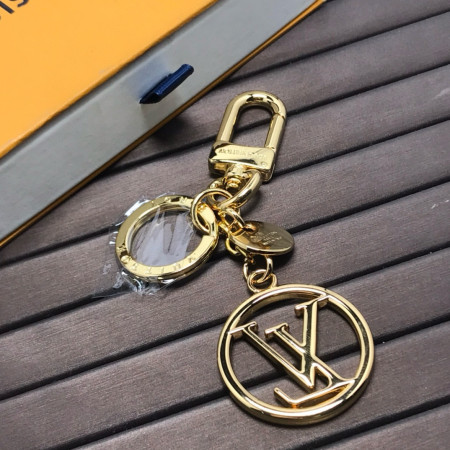 루이비통 서클 LV 백 참 키링 골드 M68000