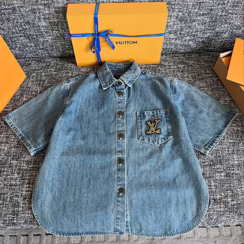 루이비통 데님 반팔 셔츠(티모)