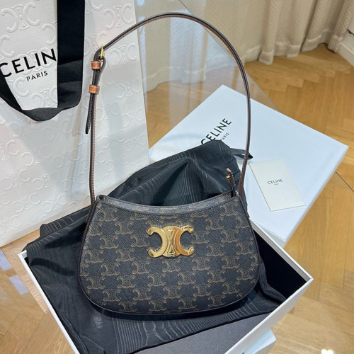 셀린느 미디엄 트리오페 캔버스 틸리백