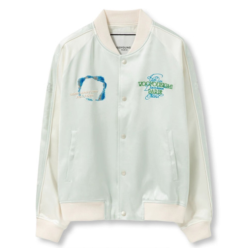 우영미 24SS 로고 바시티 자켓 민트