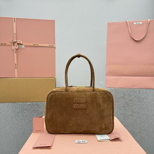 미우미우 스웨이드 보 백 5BB117