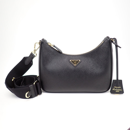 프라다 리에디션 사피아노 가죽 리나일론 숄더 백 1BH204