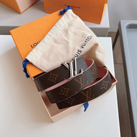 루이비통 LV 로고 리버시블 벨트 3cm